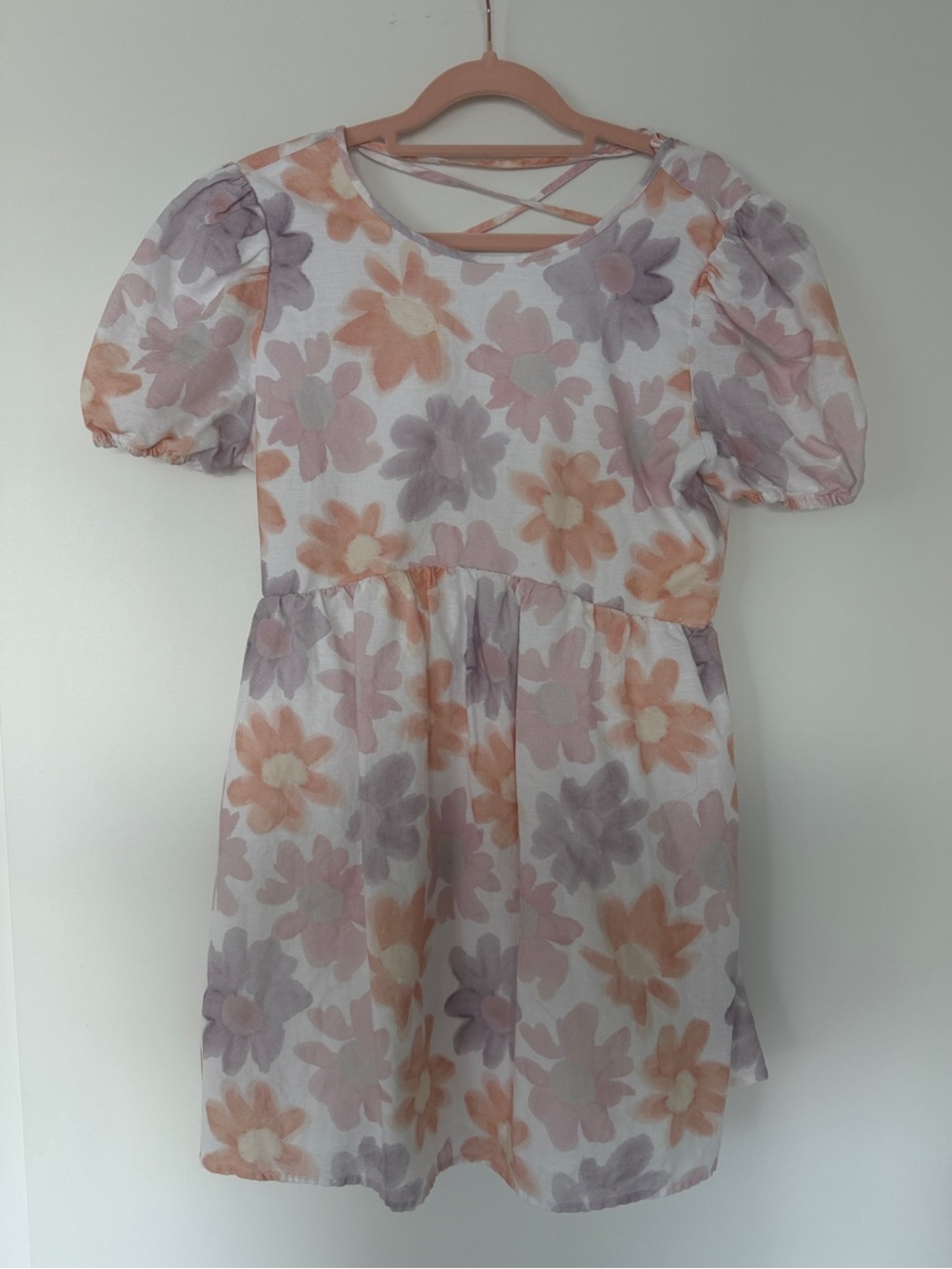 Sunday Best - Floral Puff-Sleeve Mini Dress